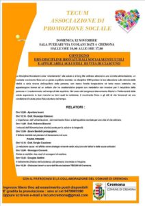 Domenica 12 novembre: Convengo DBN discipline bionaturali socialmente utili…